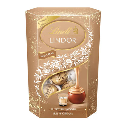 Lindt Lindor Dark Mint & Irish Cream Chocolate Truffles, Pack of 4 x 200g