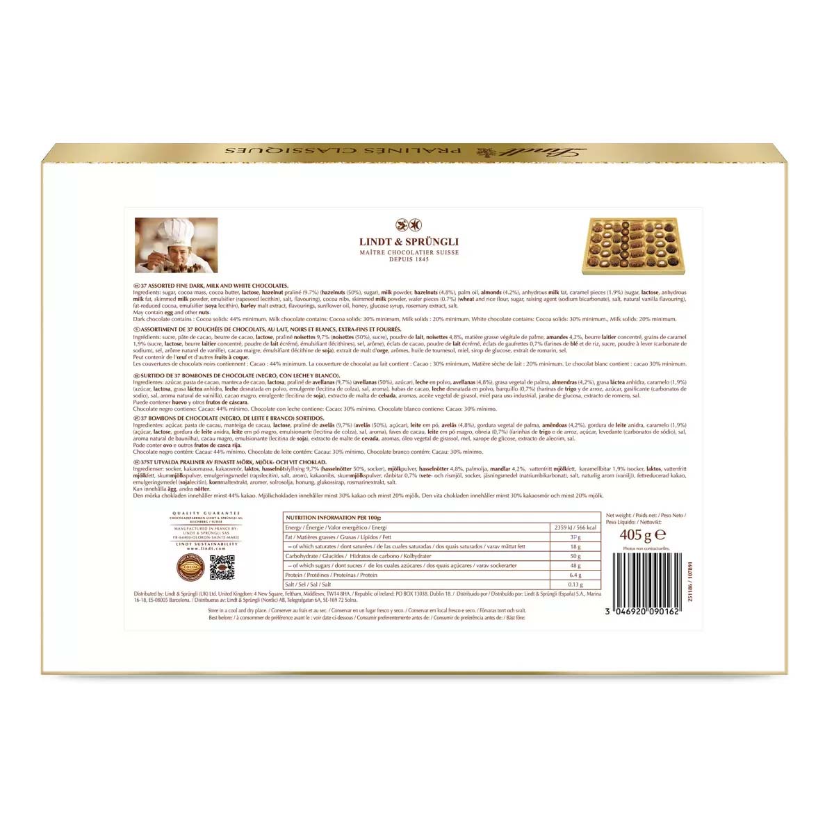 Lindt & Sprungli Pralines Classiques 405g