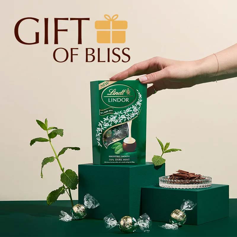 Lindt Lindor 70% Dark Mint 200g