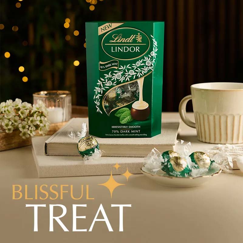 Lindt Lindor 70% Dark Mint 200g