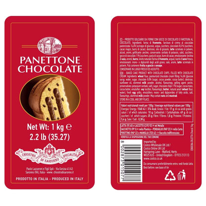 Panettone Chocolate Tin Box 1kg