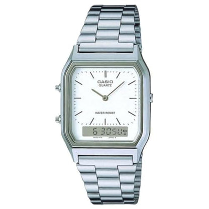 Casio AQ-230A-7DMQYES Mens Classic Combi Watch - Silver