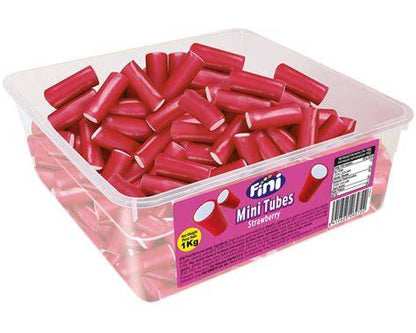 Fini Strawberry Mini Tubes Tub 1kg