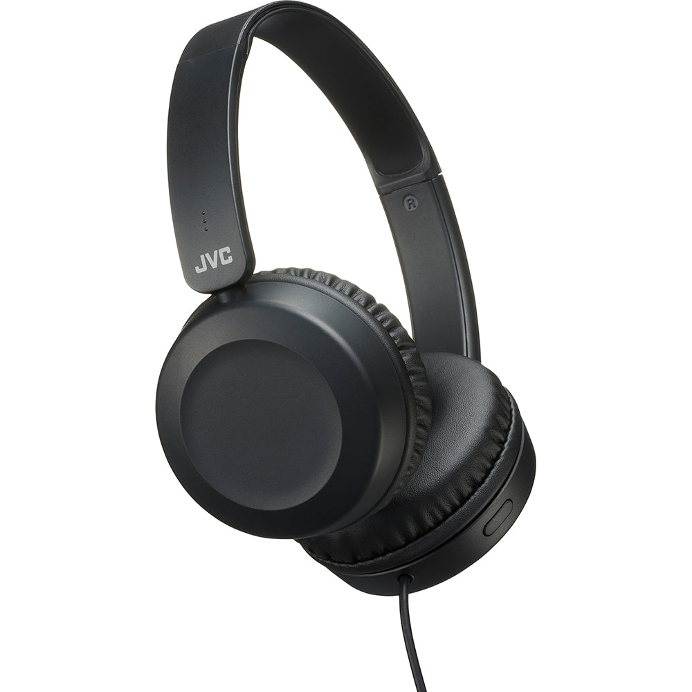 JVC Foldable Headphones with Remote Mic - Black