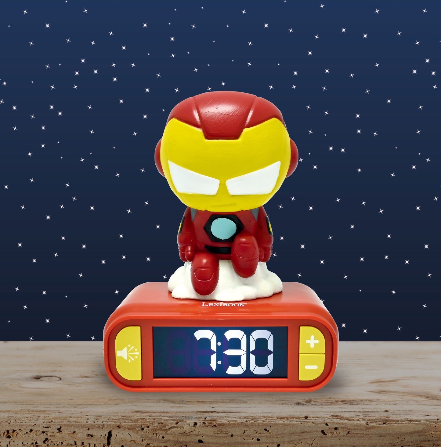 Lexibook 3D Iron Man Night Light Alarm Clock