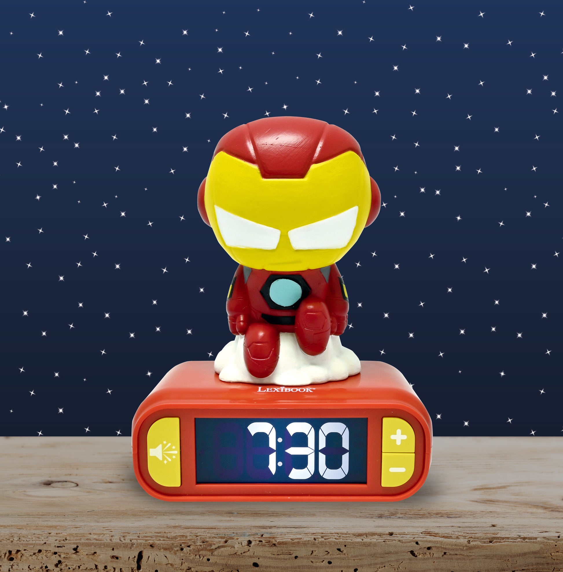 Lexibook 3D Iron Man Night Light Alarm Clock