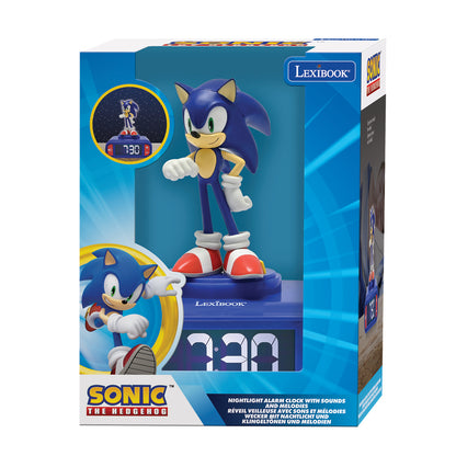 Lexibook 3D Sonic Night Light Alarm Clock