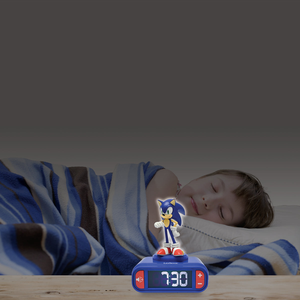 Lexibook 3D Sonic Night Light Alarm Clock