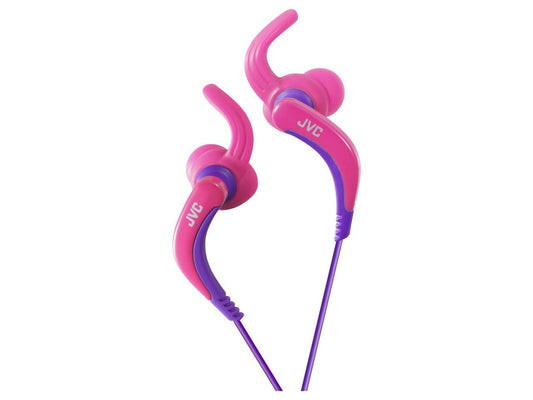 JVC Pink HA-ETX30P Waterproof Extreme Fitness Headphones