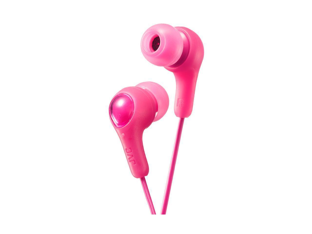 JVC HAFX7P Gumy Plus Headphones - PINK