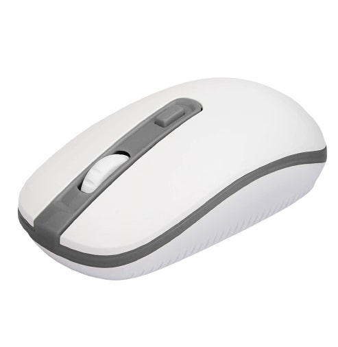 Approx APPWMVWG Wireless Mouse 1600 dpi Plug and play White/Grey