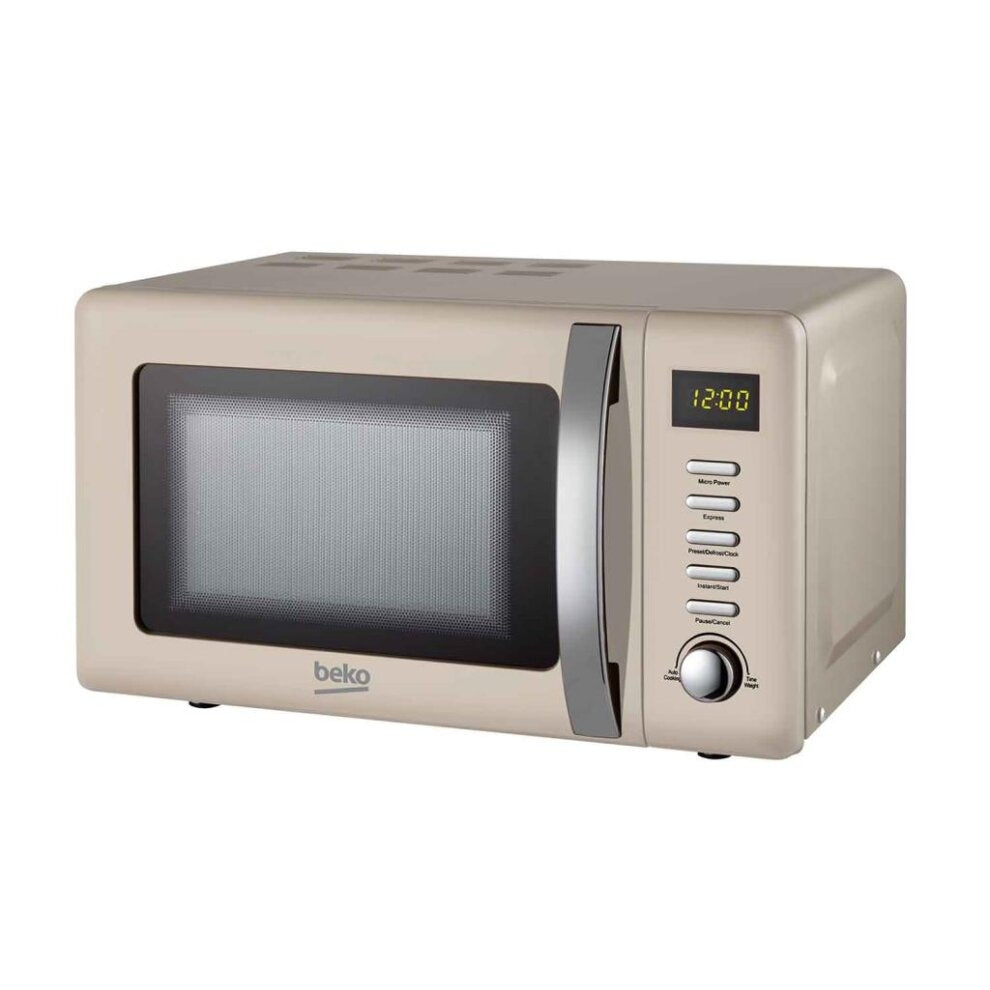 Beko MOC20200C Retro Compact Microwaves, 20L -Cream