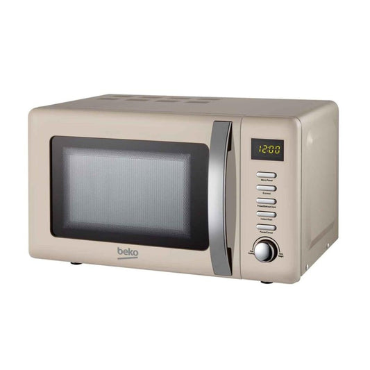 Beko MOC20200C Retro Compact Microwaves, 20L -Cream