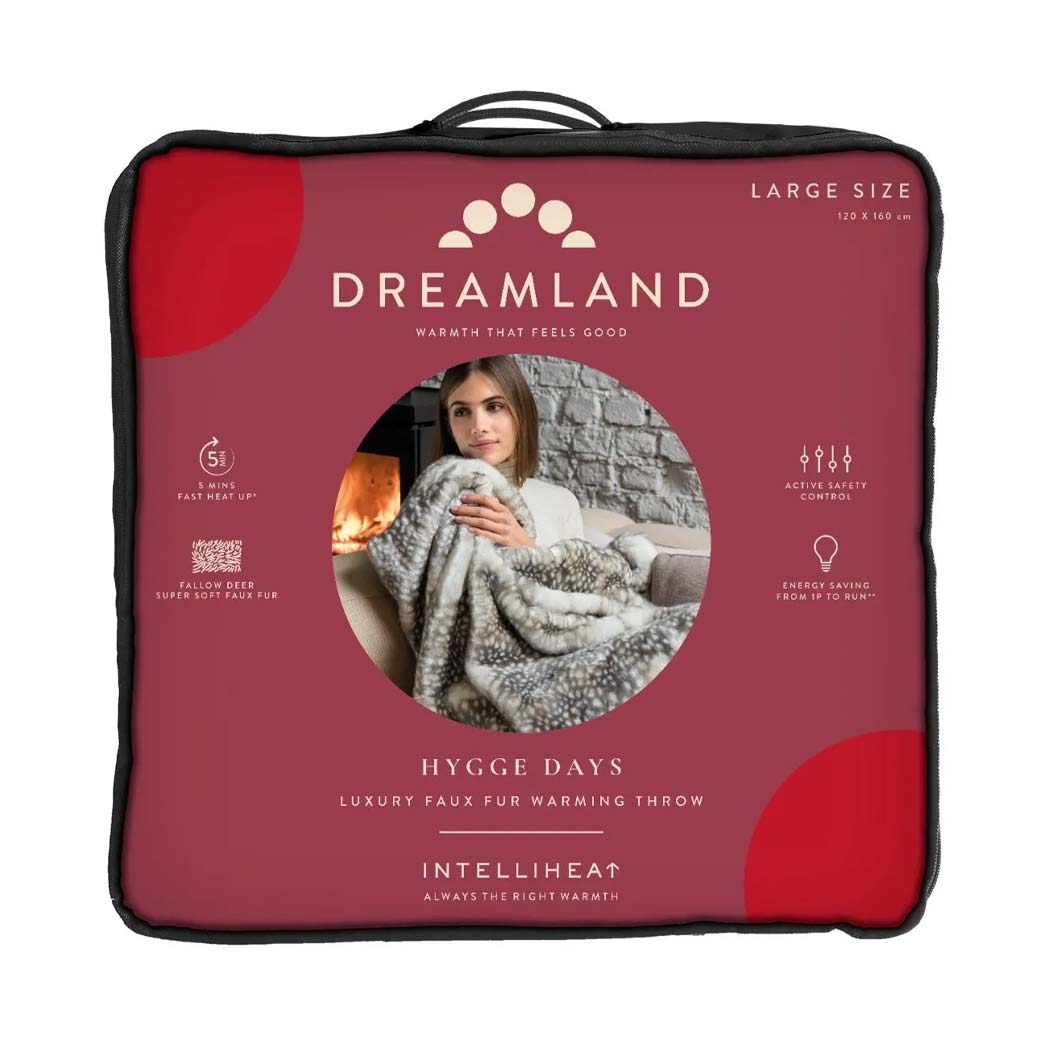 Dreamland 16893 Luxury Warming Throw Fallow Deer