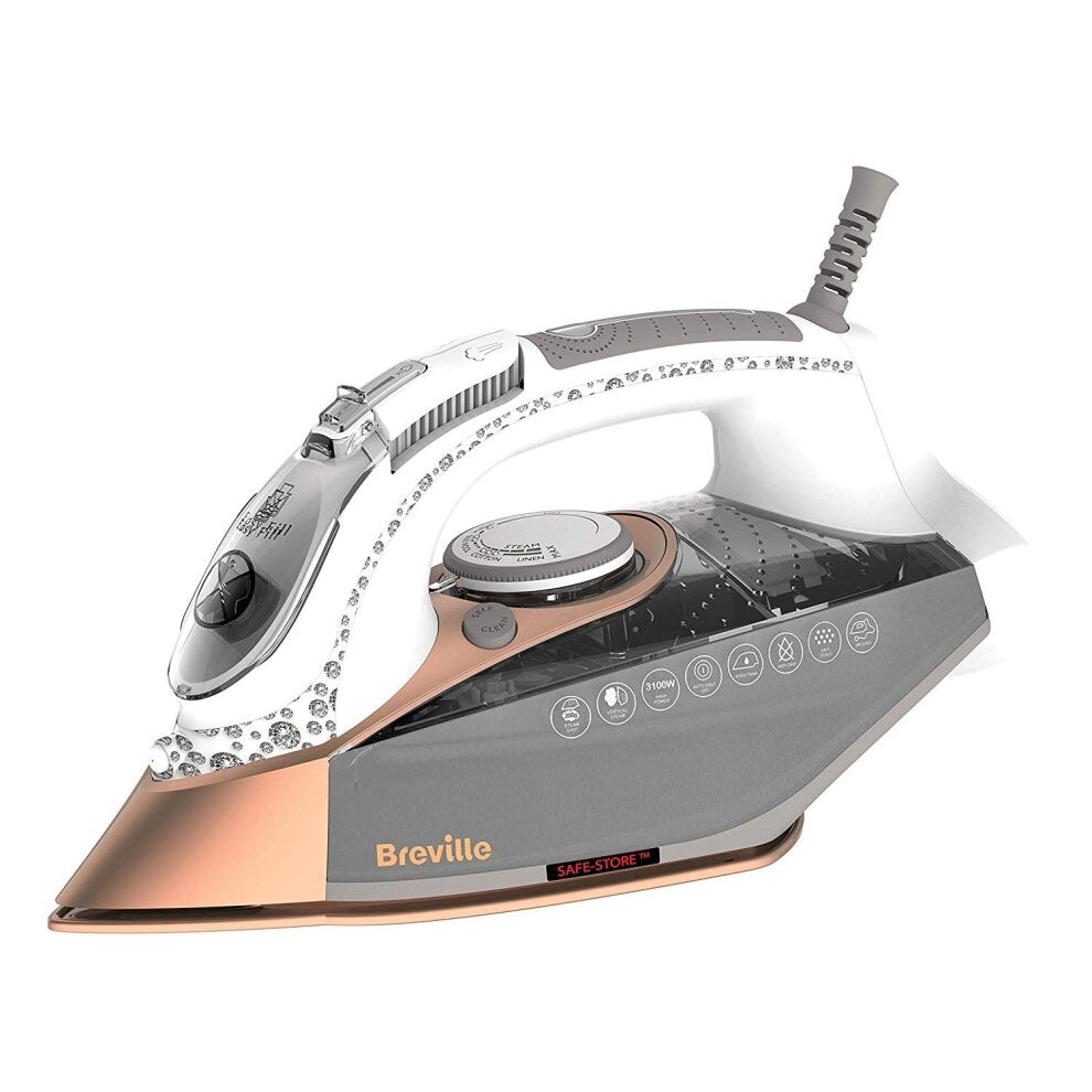 Breville VIN401 DiamondXpress Steam Iron, 3100 W, 200G Steam Shot, Water Tank