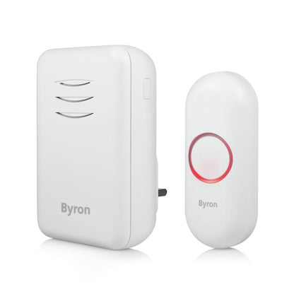 Byron DBY-22312UK Wireless Bell Push/Plug-in Chime White