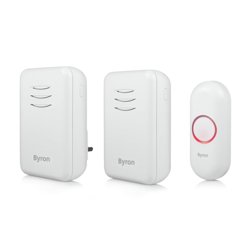 Byron DBY-22314UK Wireless Bell/Portable/Plugin Chime