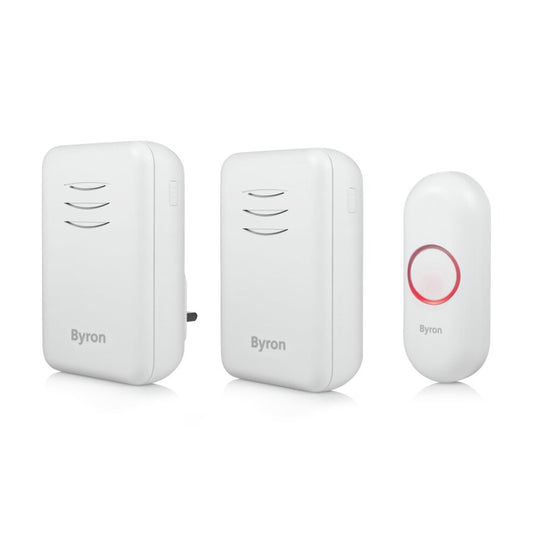 Byron DBY-22314UK Wireless Bell/Portable/Plugin Chime