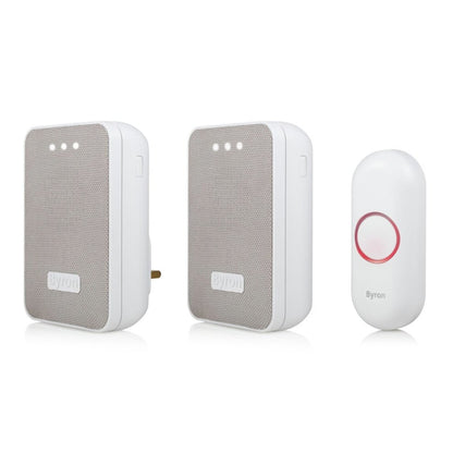 Byron DBY-22324UK 150m Wireless Bell/Portable/Plugin chime