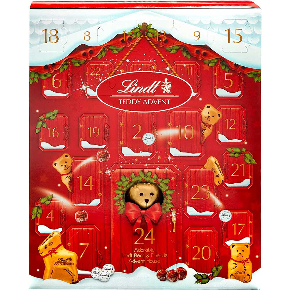 Lindt Teddy 24 Luxurious Choco Advent Calender 250g