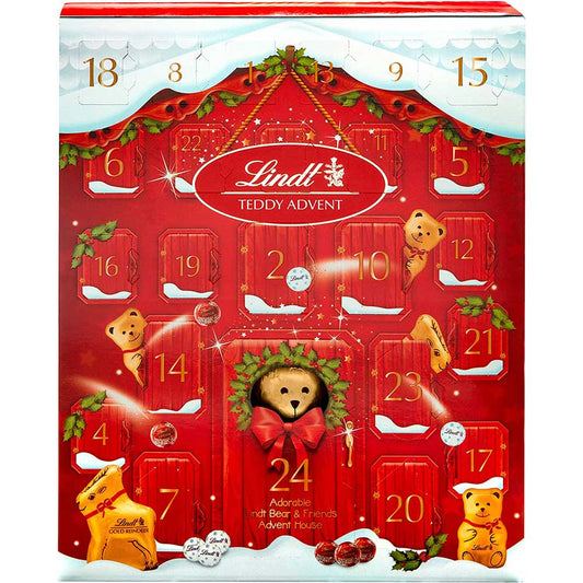 Lindt Teddy 24 Luxurious Choco Advent Calender 250g