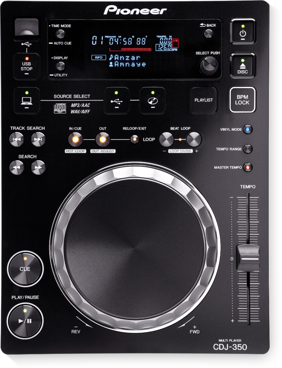 Pioneer CDJ-350 Compact DJ Multi Player with Disc Drive