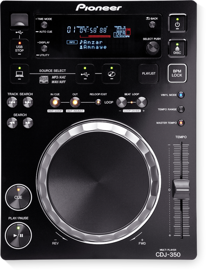Pioneer CDJ-350 Compact DJ Multi Player with Disc Drive