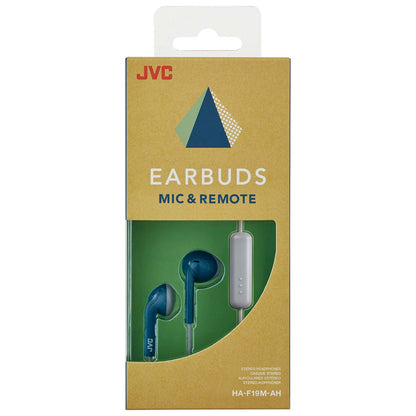 JVC HA-F19M-AH-E Blue Grey Headphones