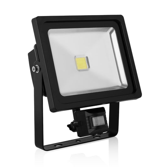 Xqlite 10.054.09 30w Led Floodlight With Sensor Black