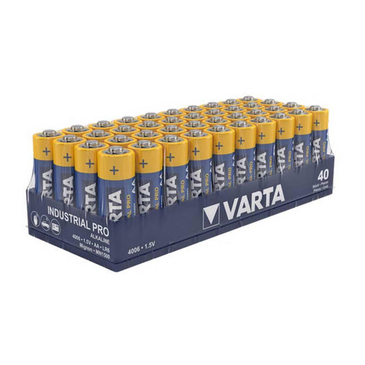 VARTA 4006211354 Industrial AA Batteries  4006 1.5 V MIGNON Pack of 40