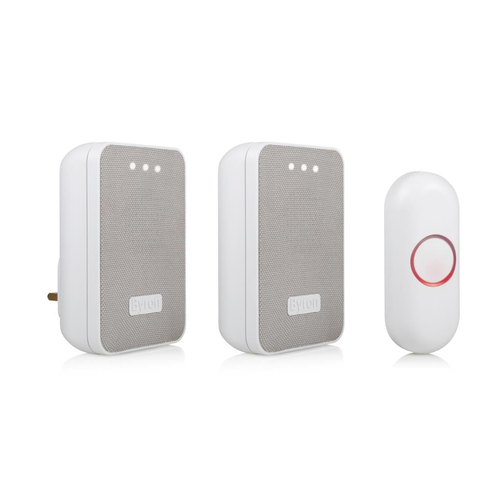 Byron DBY-22324UK 150m Wireless Bell/Portable/Plugin chime