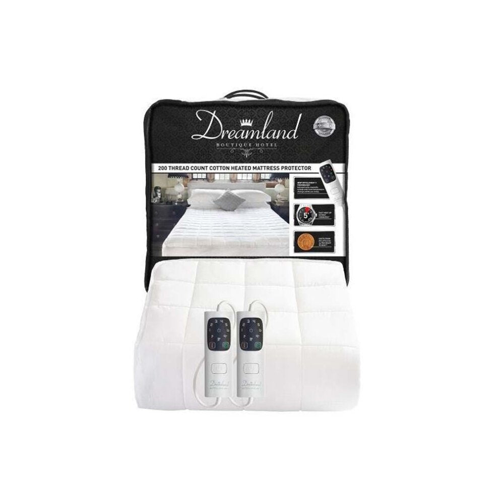 DREAMLAND 16701 - BOUTIQUE HEATED MATTRESS PROTECTOR DD