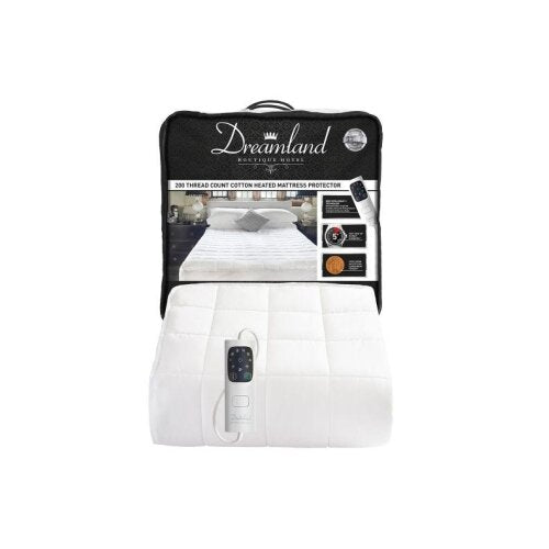 Dreamland 16700 Boutique Hotel Thread count Heated Mattress Protector Double
