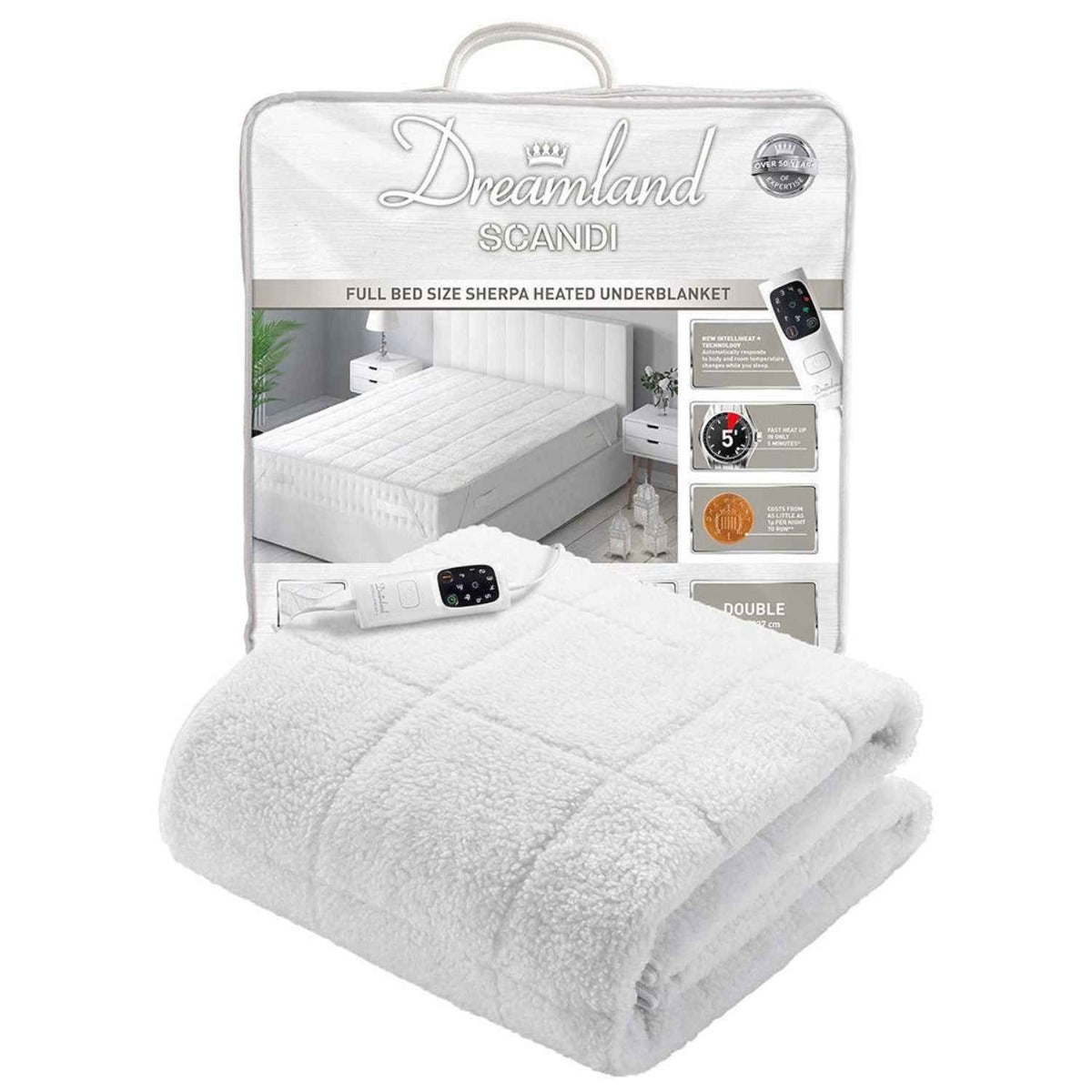 Dreamland Scandi Heated Electric Underblanket - Double - 16695
