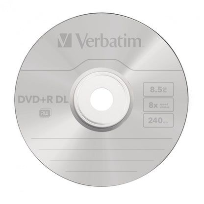 Verbatim DVD+R 8.5GB 8x Speed 240min Double Layer DVD Discs Spindle 10
