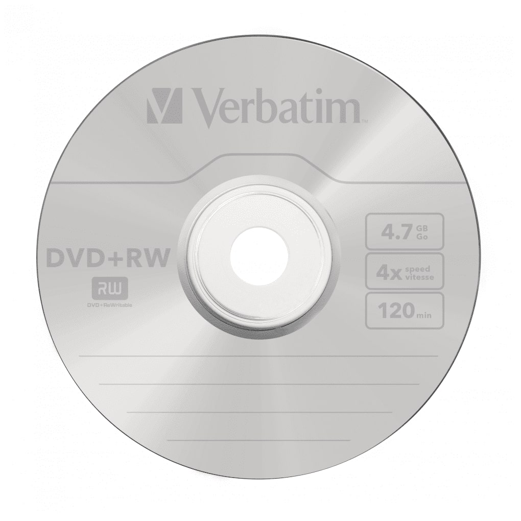 Verbatim DVD+RW 4.7Gb 4x Spindle 25 No 43489 Rewritable Blank DVD