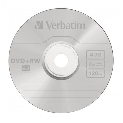 Verbatim DVD+RW 4.7Gb 4x Spindle 25 No 43489 Rewritable Blank DVD