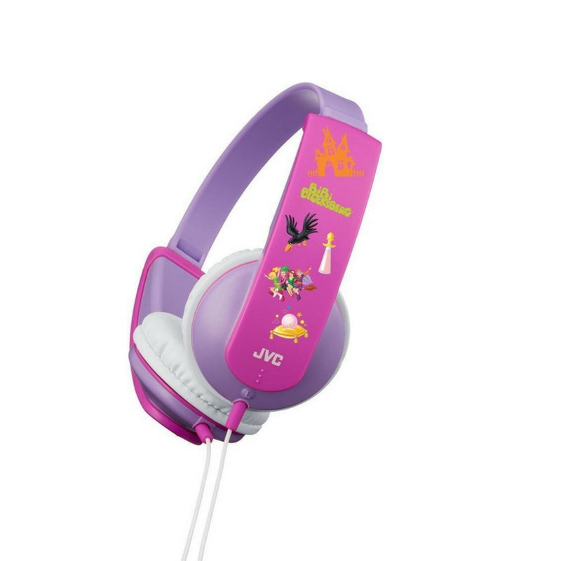 JVC Tinyphones Headphones for Children Kids HA-KD5 Lilac with Sticker Set