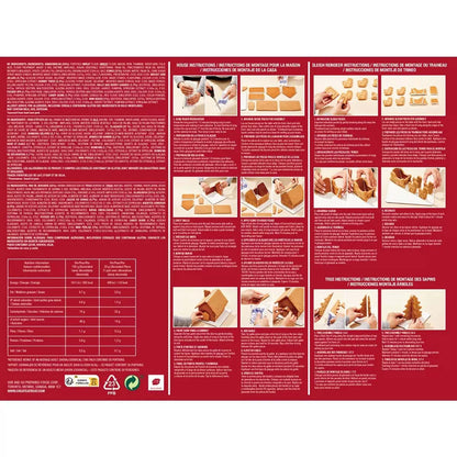Gingerbread House with Santa, Sleigh & Tree Kit 1.74kg