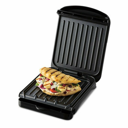 George Foreman 25800 Small Fit Grill - Versatile Griddle, Hot Plate and Toastie Machine, 760w, Black