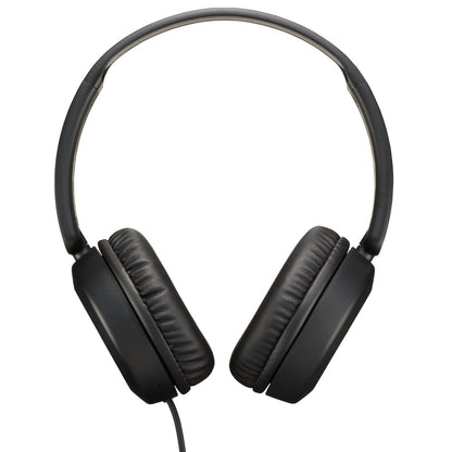 JVC Foldable Lightweight HA-S31M On-Ear Headphones with Built-In Remote, Microphone and Call Handling, Black