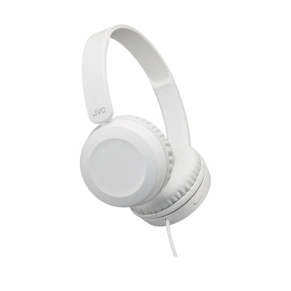 JVC HAS31M Headphones with Microphone, White - Wired, Binaural, Over-Ear Headphones