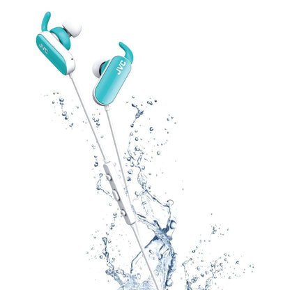 JVC HA-EBT5 Blue Wireless Bluetooth Sport In-Ear Headphones