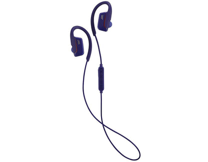 JVC HAEC30BTA AE Sport Headphones with Bluetooth Ear Clip - Blue
