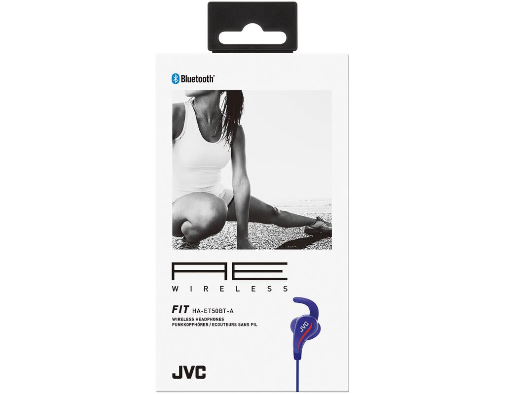 JVC HAET50BTA AE Bluetooth Wireless Headphones with Pivot Fit Movement - Blue