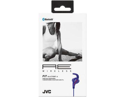 JVC HAET50BTA AE Bluetooth Wireless Headphones with Pivot Fit Movement - Blue