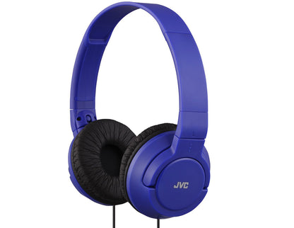 JVC HAS180 Lightweight Powerful Bass Headphones - Blue