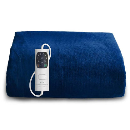 Dreamland 16821 Relaxwell Luxury Heated Throw Navy Blue