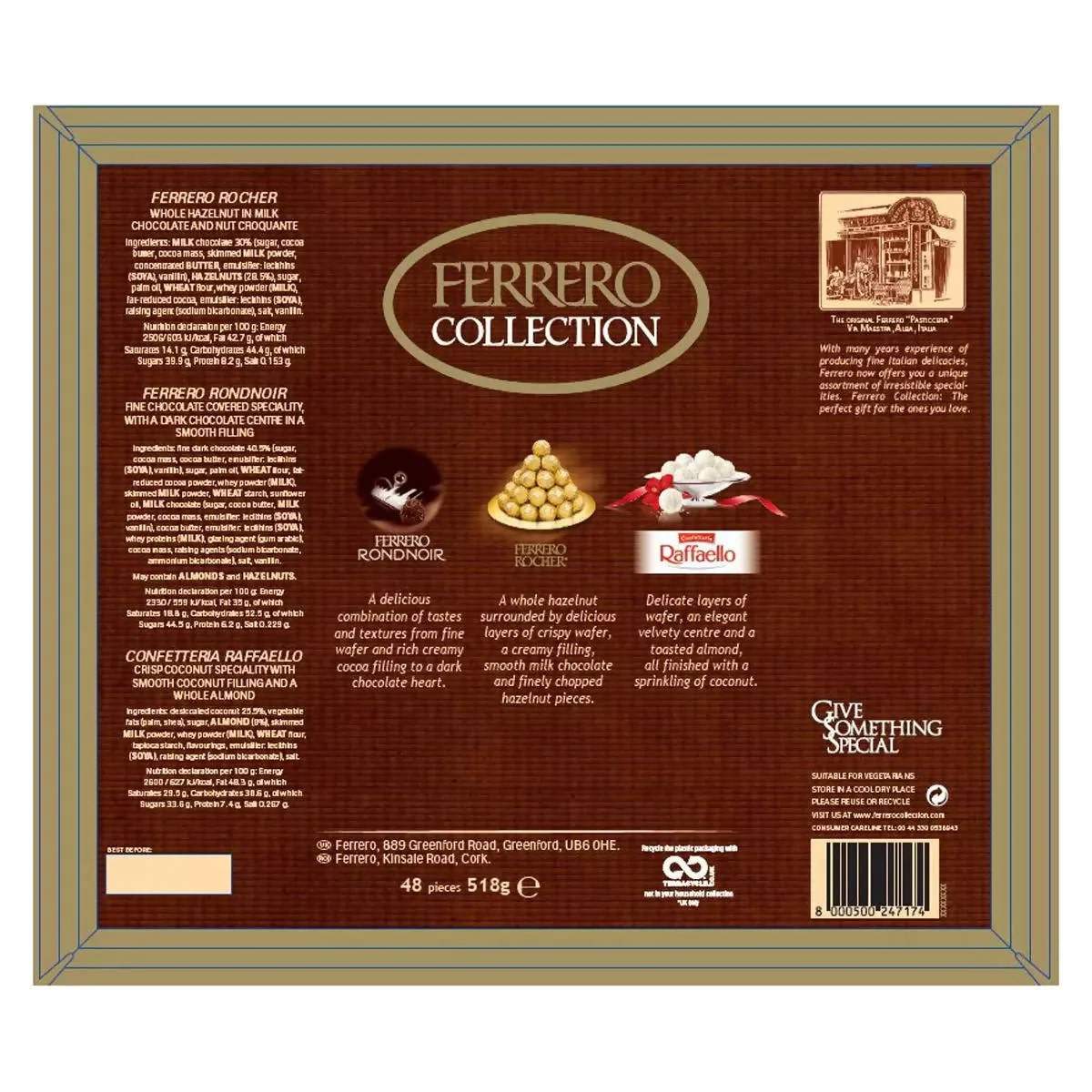 Ferrero Rocher Chocolate Collection 48pcs 518 GM