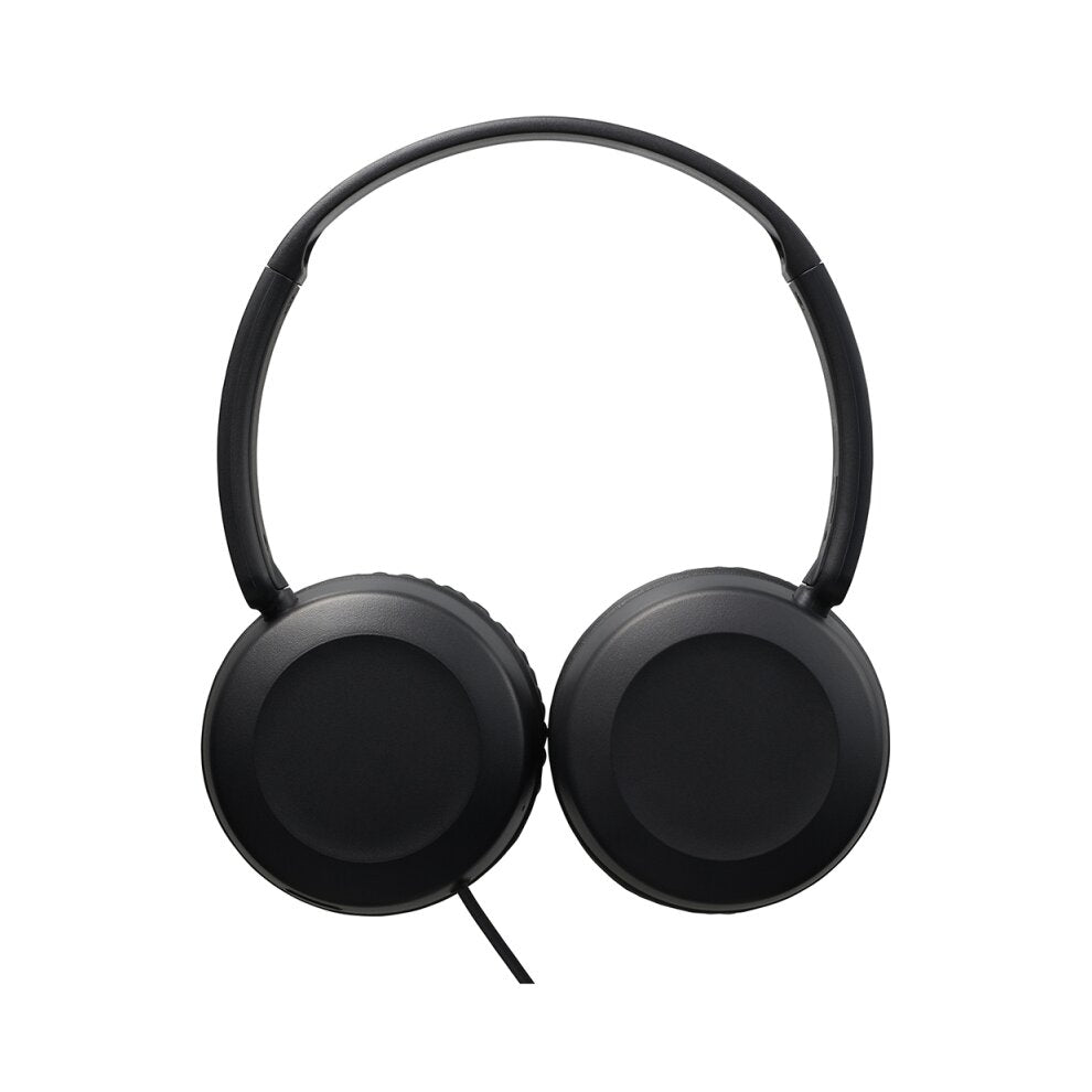 JVC Foldable Lightweight HA-S31M On-Ear Headphones with Built-In Remote, Microphone and Call Handling, Black